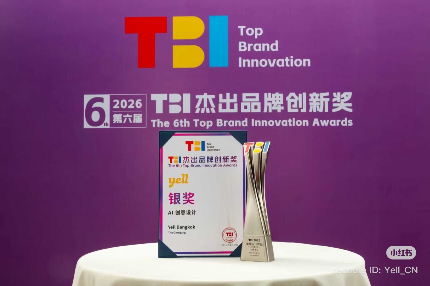 TBI 杰出品牌创新奖 2026 银奖